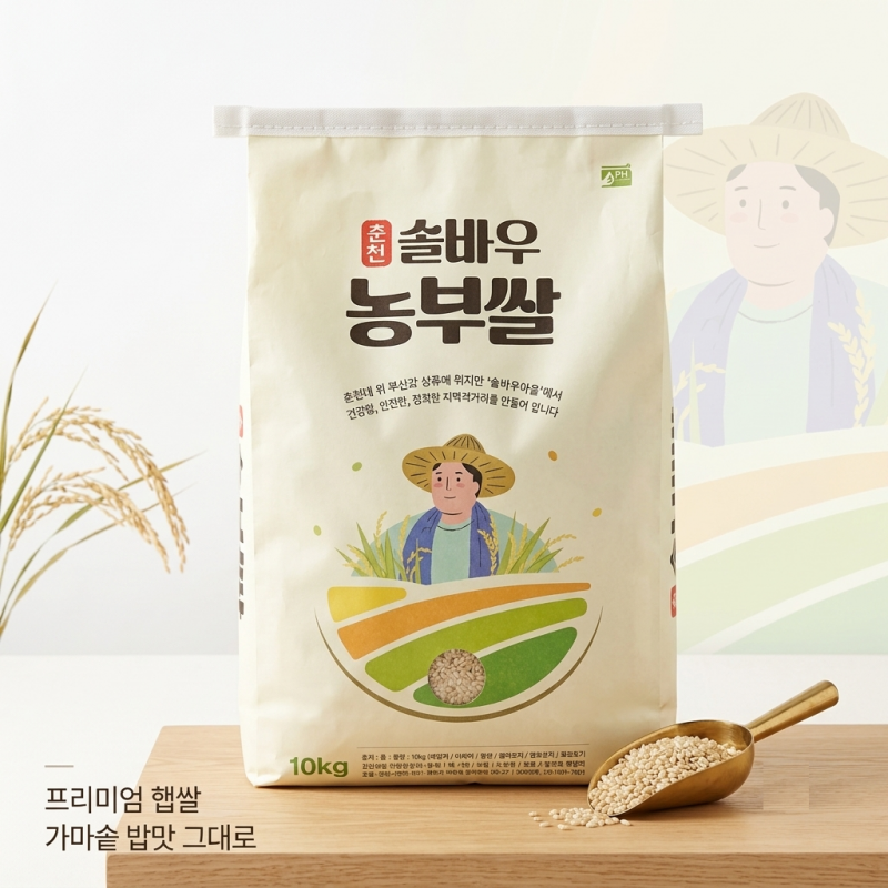 강원더몰,2025 춘천 솔바우농부쌀 10kg