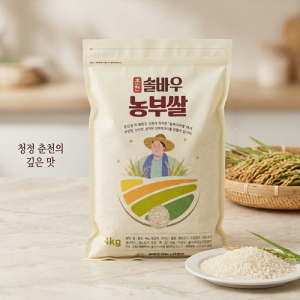 춘천 솔바우 농부쌀 4kg 당일도정 윤기나는 맛있는밥 맛있는쌀